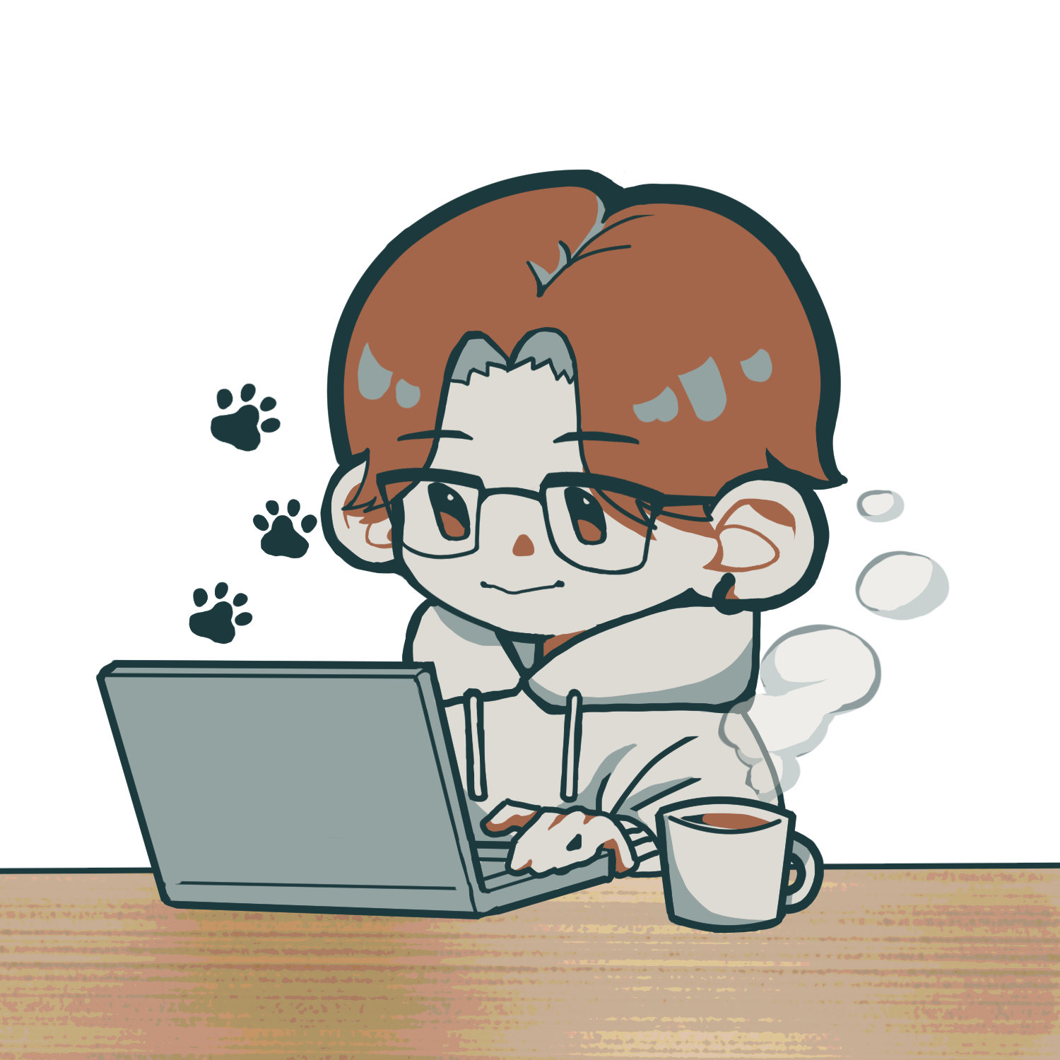 嶺田拓磨のプロフィールイラスト
